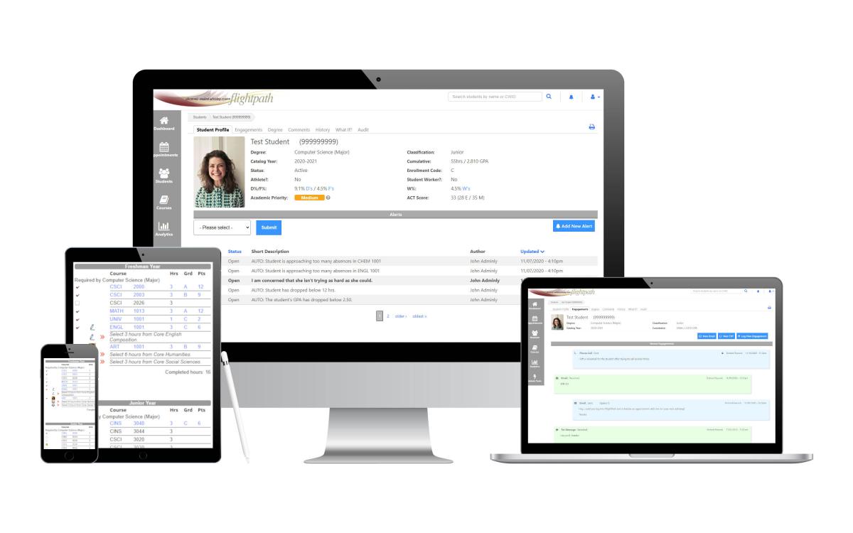 FlightPath offers a number of ways to support advisors and students